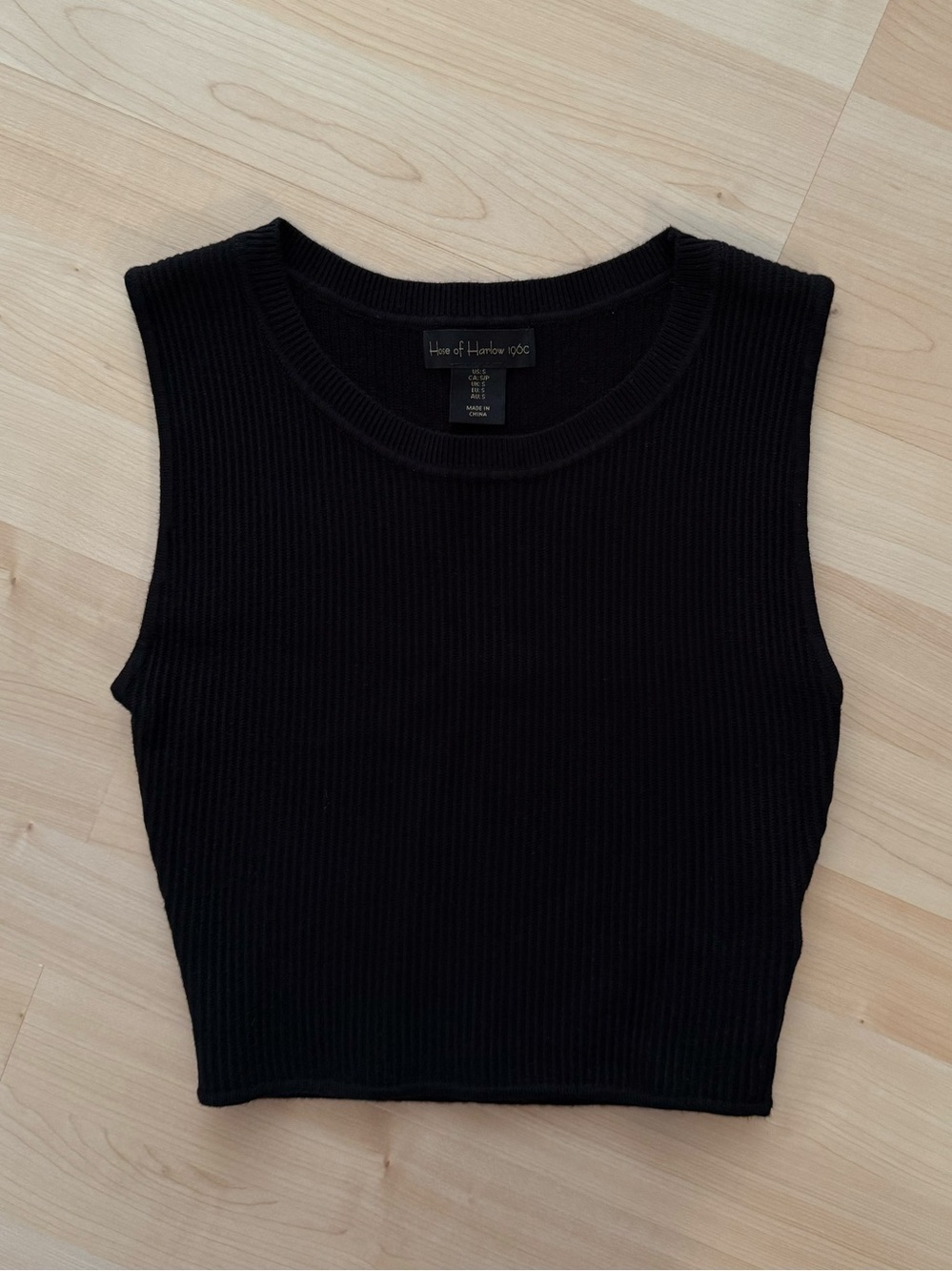 House of Harlow 1960 | black sleeveless top